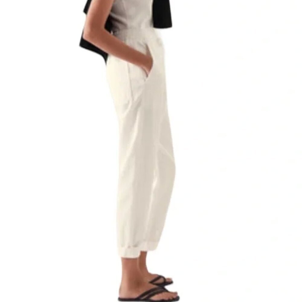 COS Cream Ankle Cropped Pants
